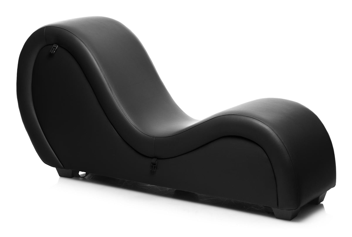 Kinky Couch Sex Chaise Lounge with Love Pillows - Black