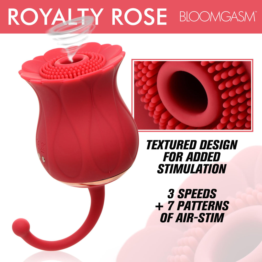 Bloomgasm Royalty Rose Textured Suction Clit Stimulator