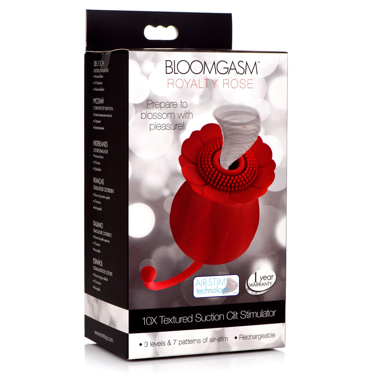 Bloomgasm Royalty Rose Textured Suction Clit Stimulator