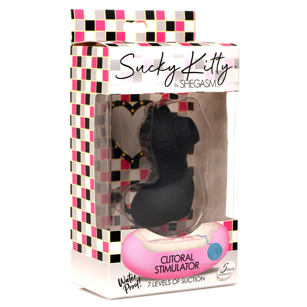 Shegasm Sucky Kitty 7X Clitoral Stimulator-Black