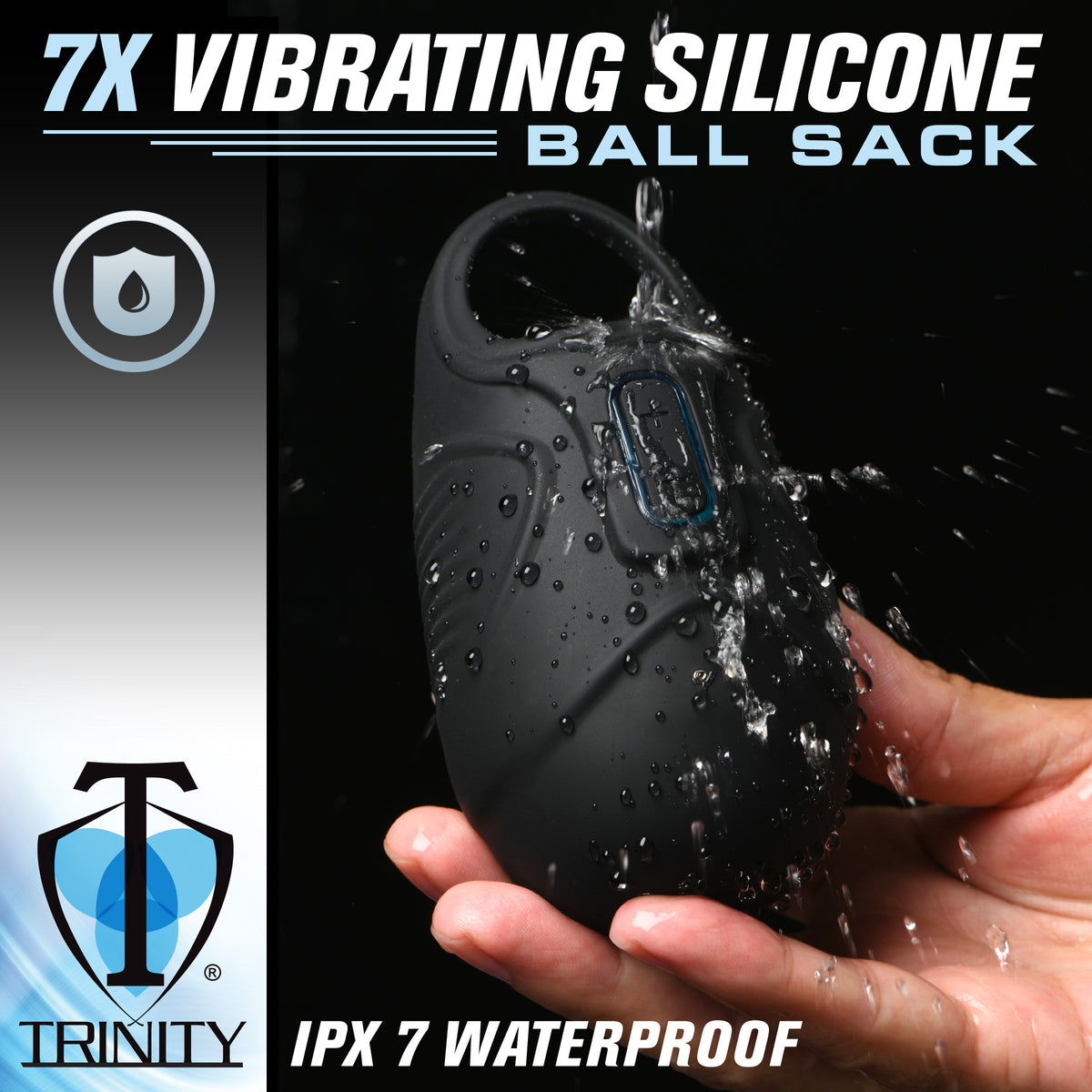 Trinity Men 7x Vibrating Silicone Ball Sack