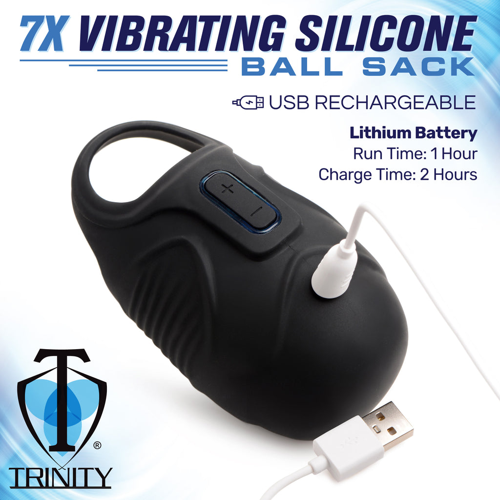 Trinity Men 7x Vibrating Silicone Ball Sack