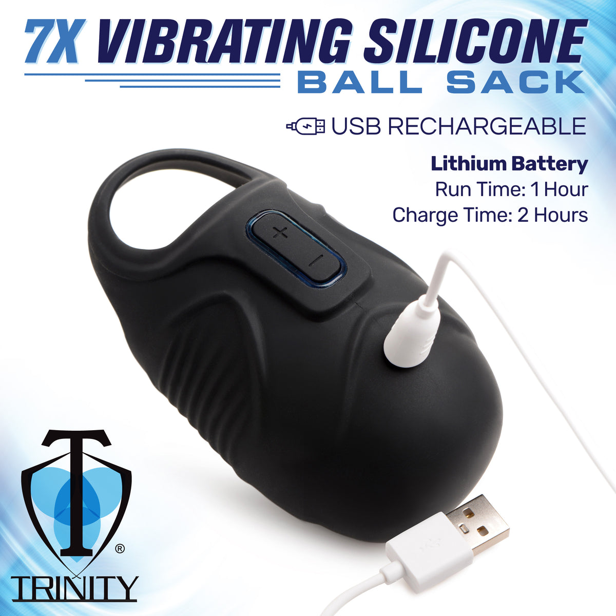 Trinity Men 7x Vibrating Silicone Ball Sack