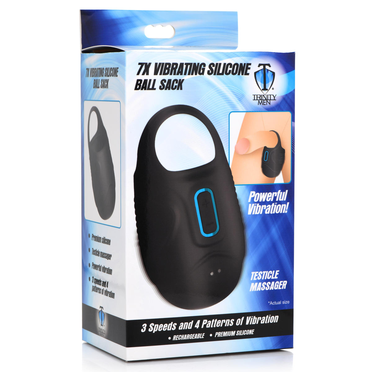 Trinity Men 7x Vibrating Silicone Ball Sack