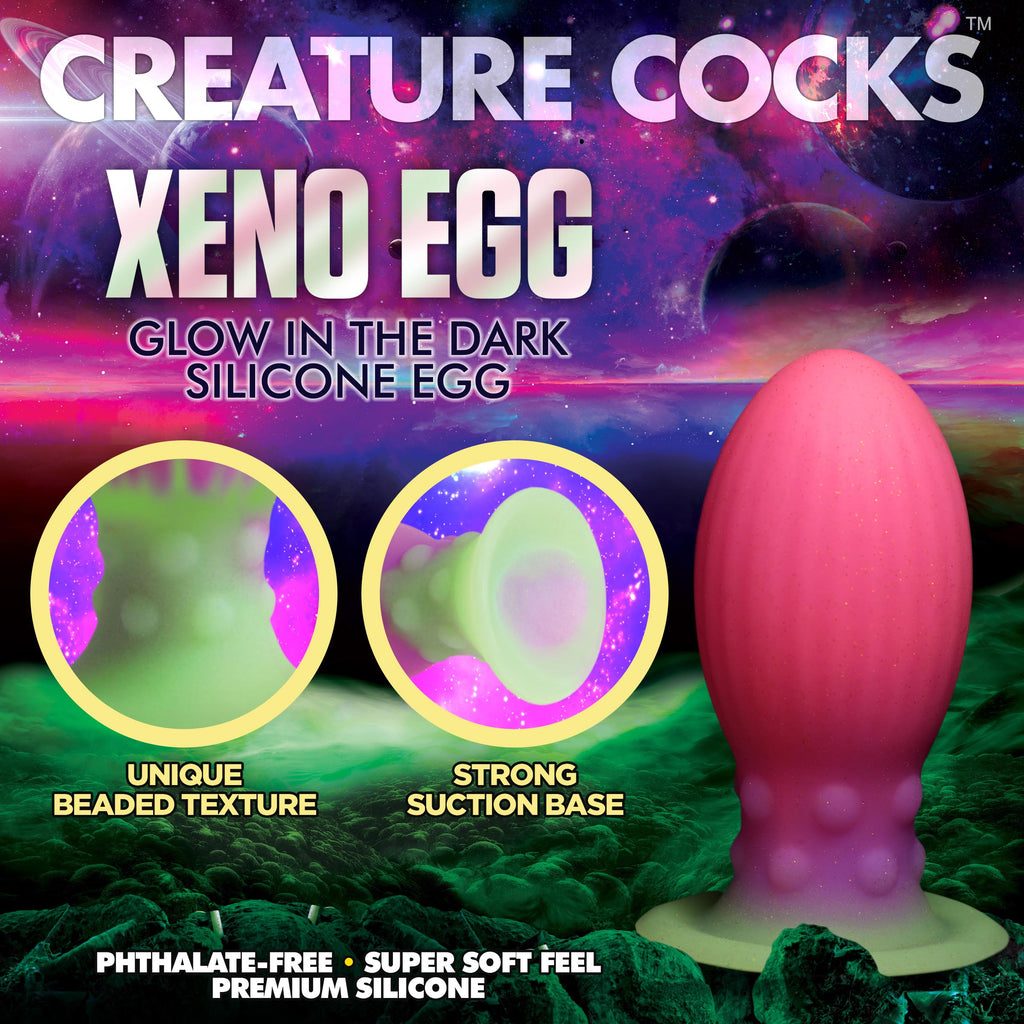 Creature Cocks LG Xeno Egg Glow in the Dark