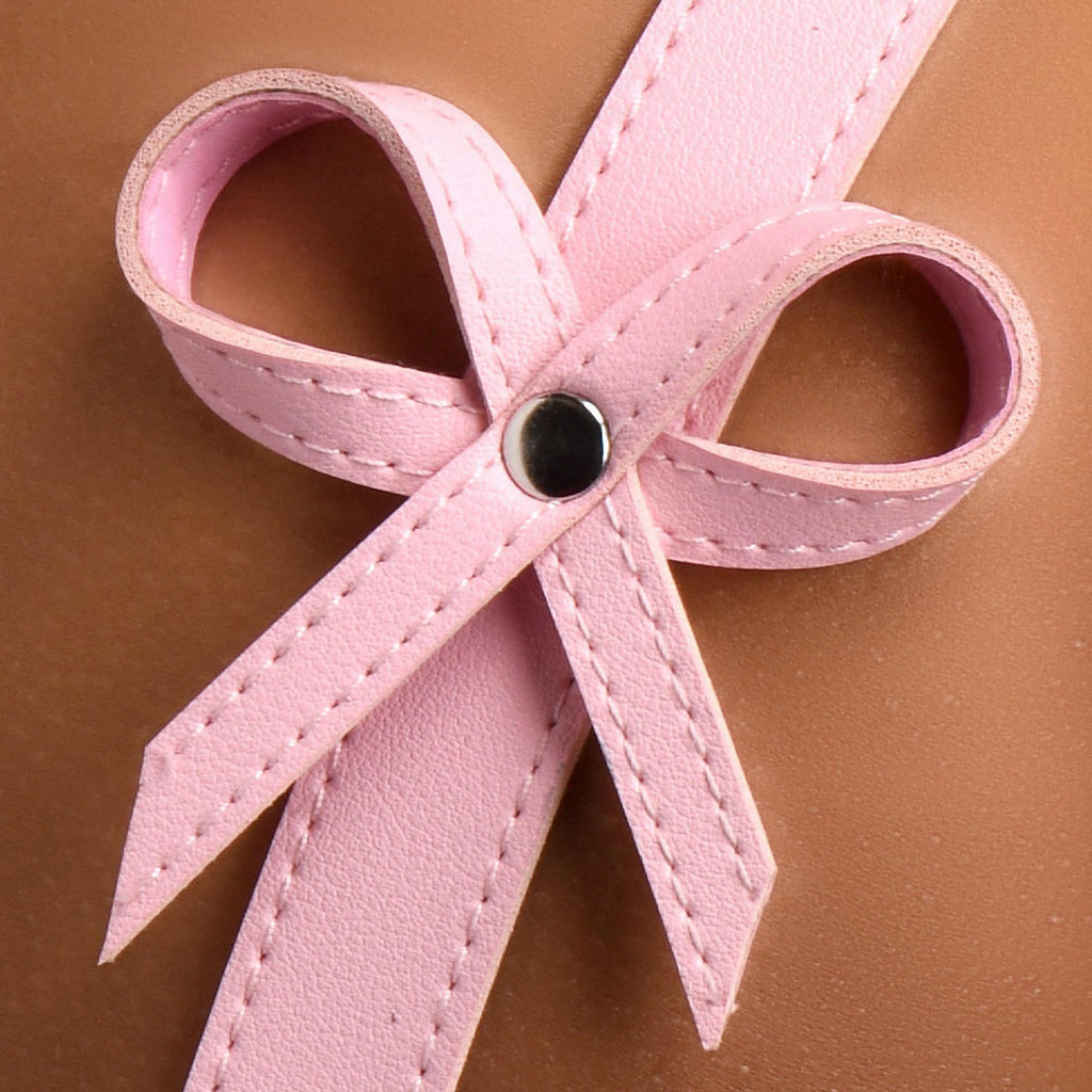 Strict Bondage Harness with Bows-Pink M/L