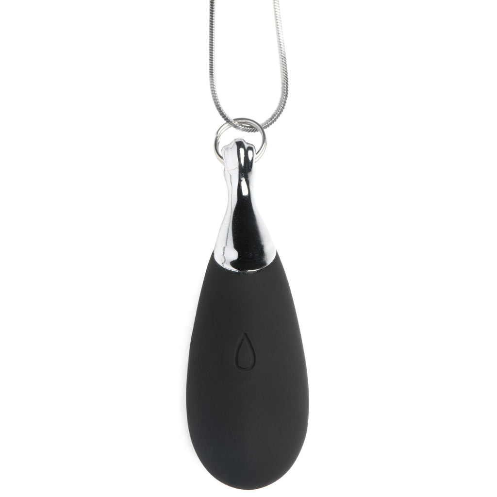 Charmed Vibrating Silicone Teardrop Necklace