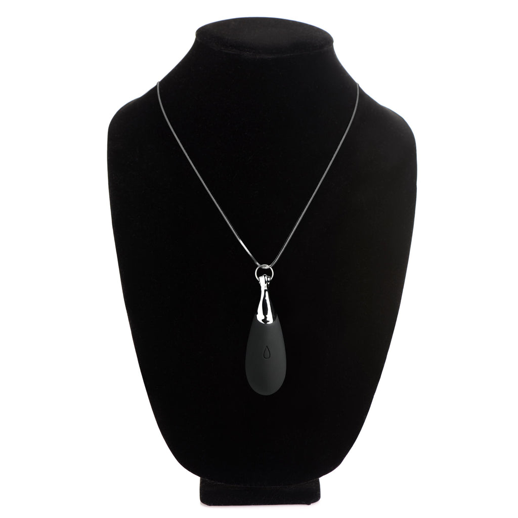 Charmed Vibrating Silicone Teardrop Necklace