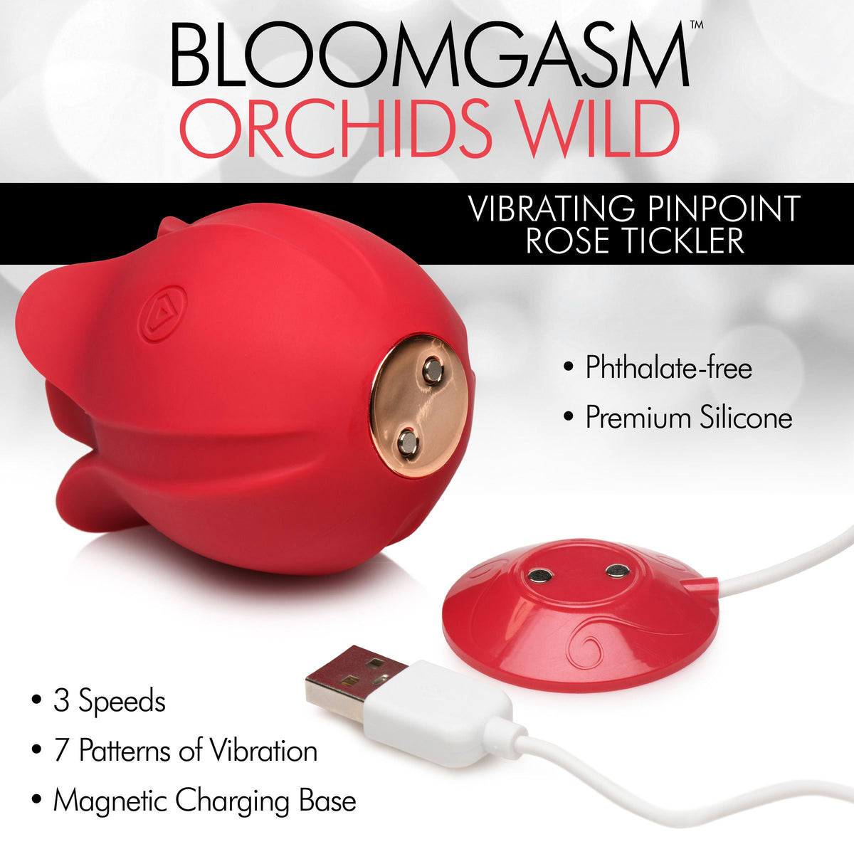 Bloomgasm Orchids Wild Vibrating Rose Tickler