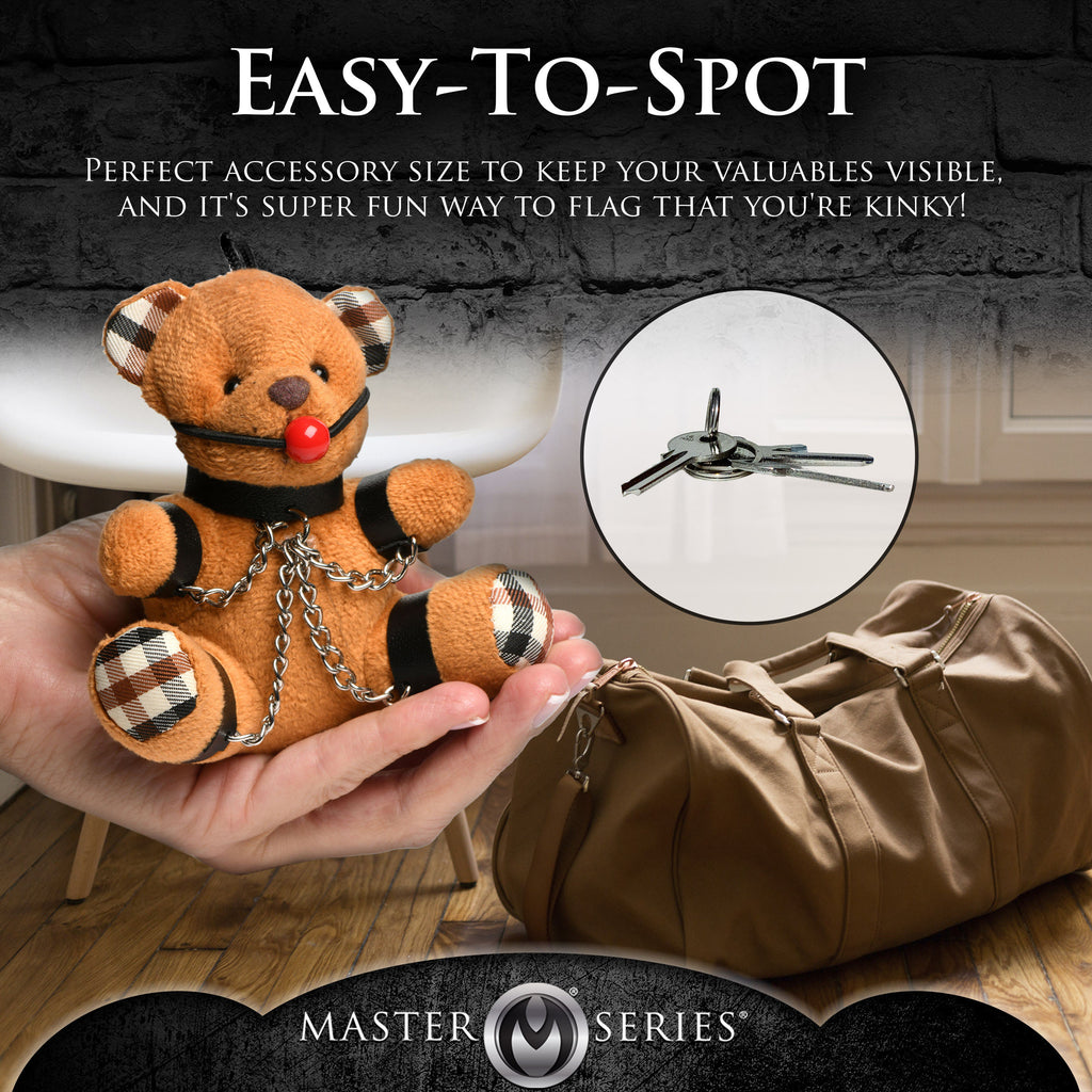 Master Series Teddy Bear Keychain-Gagged