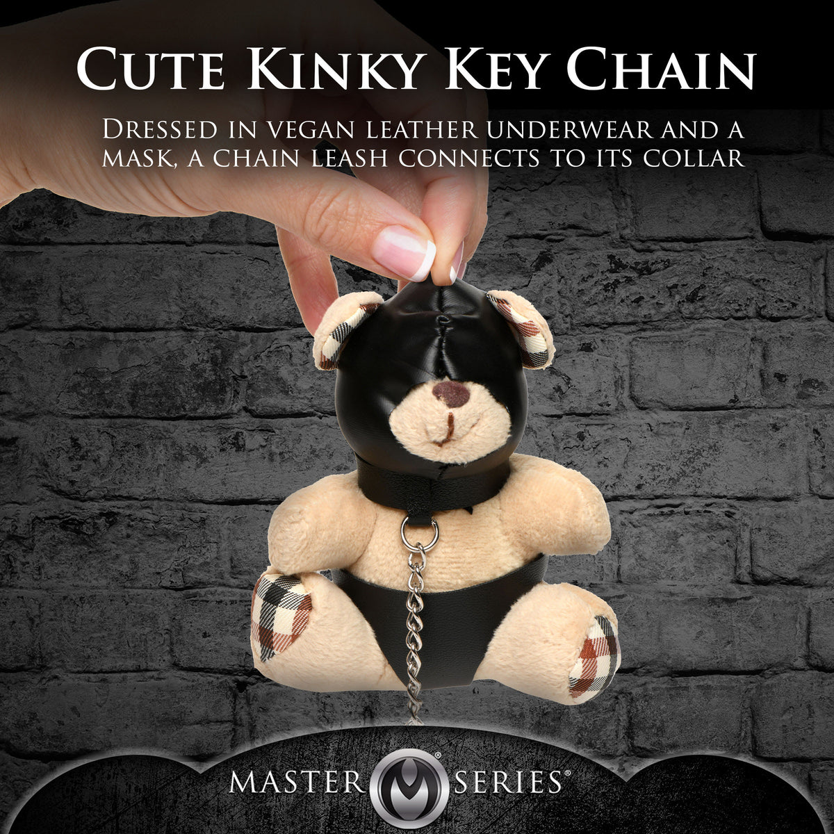 Master Series Teddy Bear Keychain-Hooded