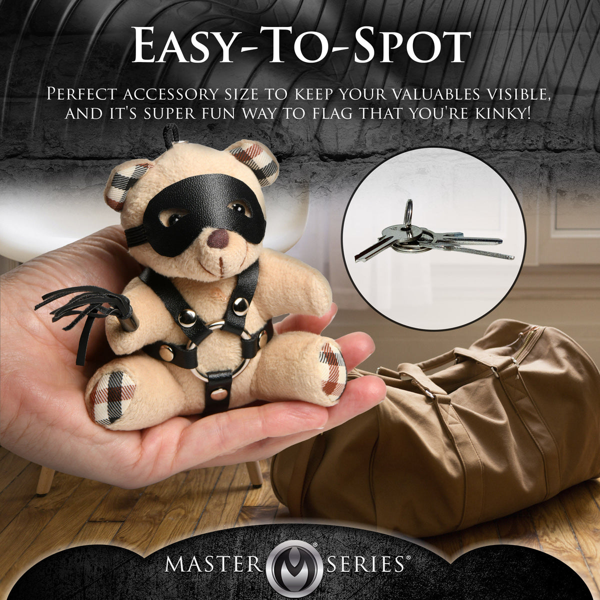Master Series Teddy Bear Keychain-BDSM
