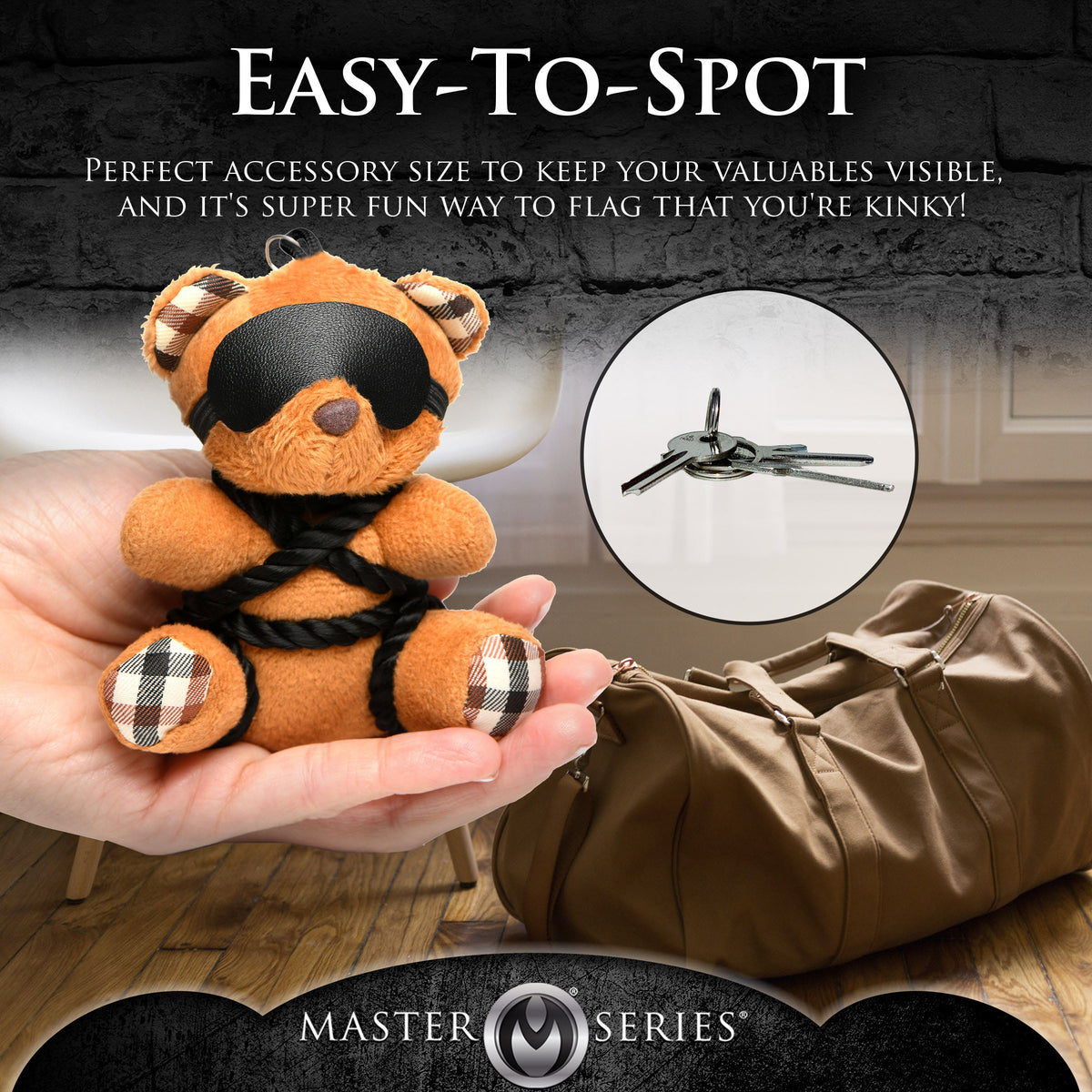 Master Series Teddy Bear Keychain-Bound