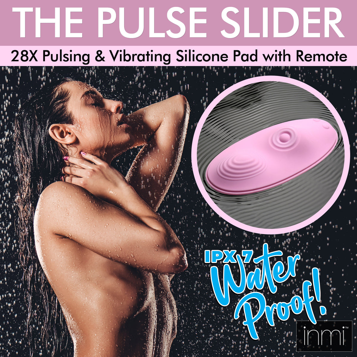 Inmi Pulse Slider Pulsing & Vibrating Slicone Pad