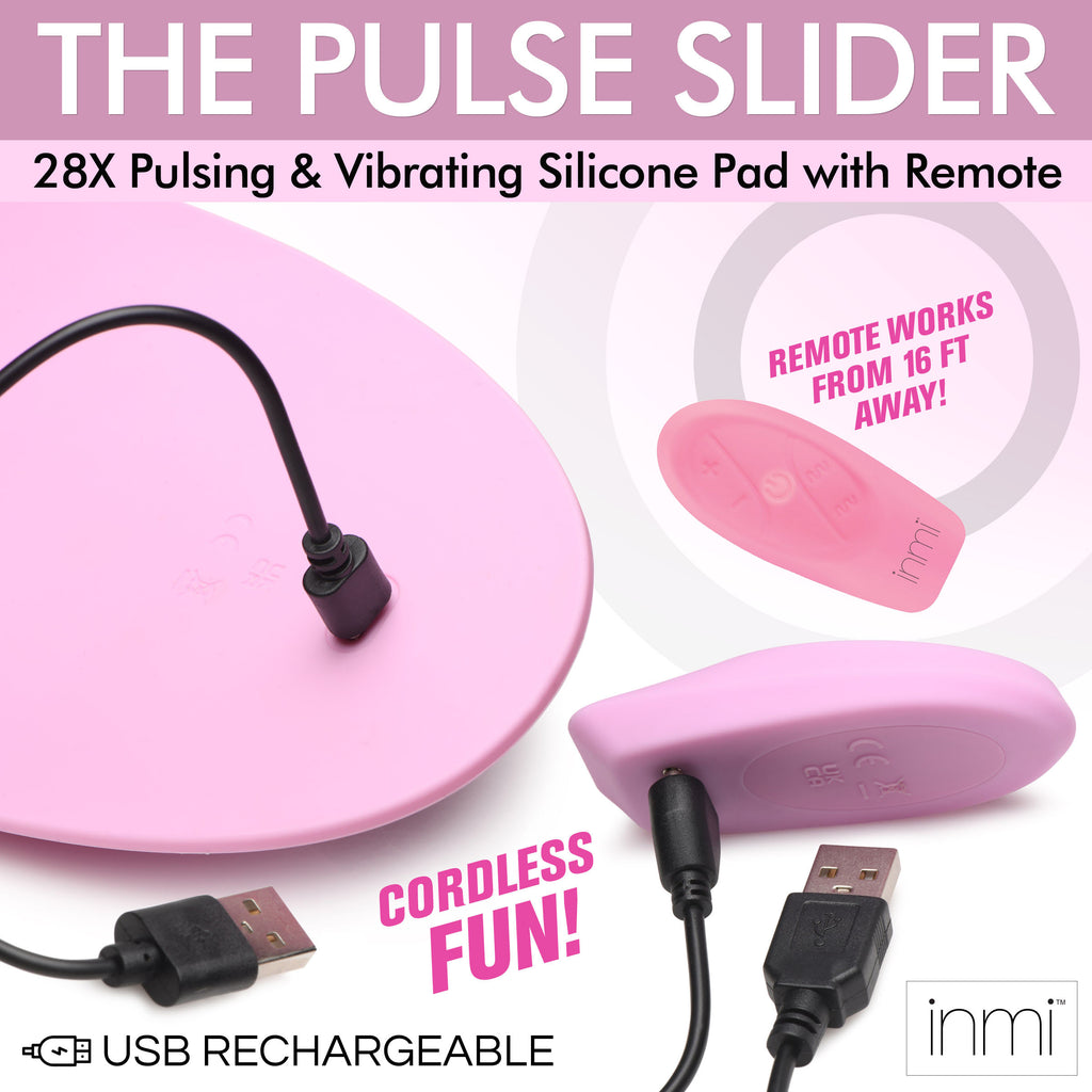 Inmi Pulse Slider Pulsing & Vibrating Slicone Pad