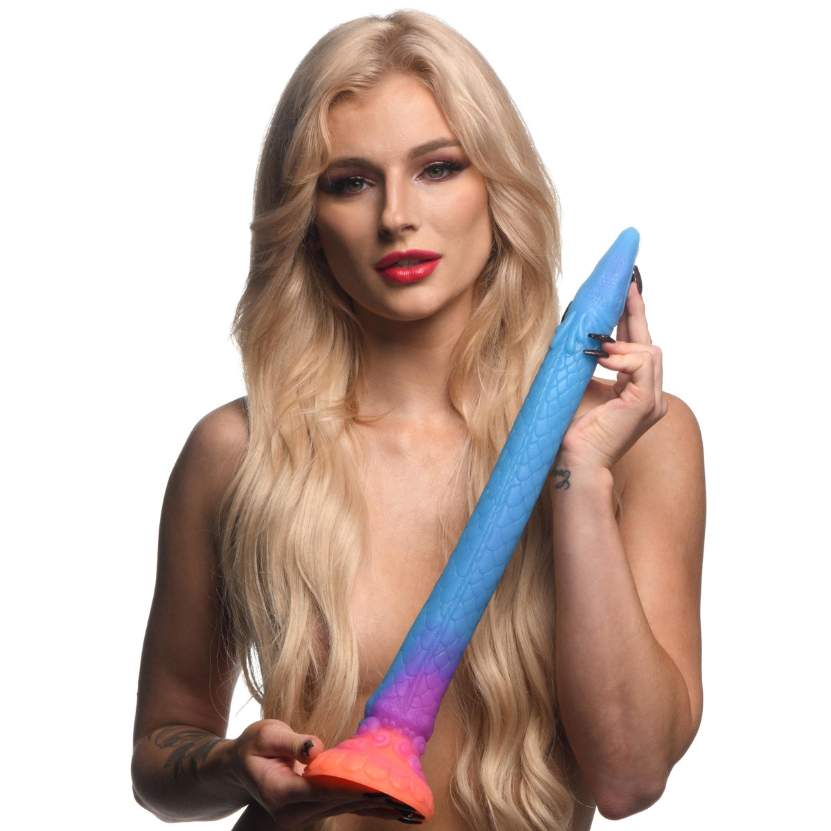 Creature Cocks Makara Glow In The Dark Snake Dildo