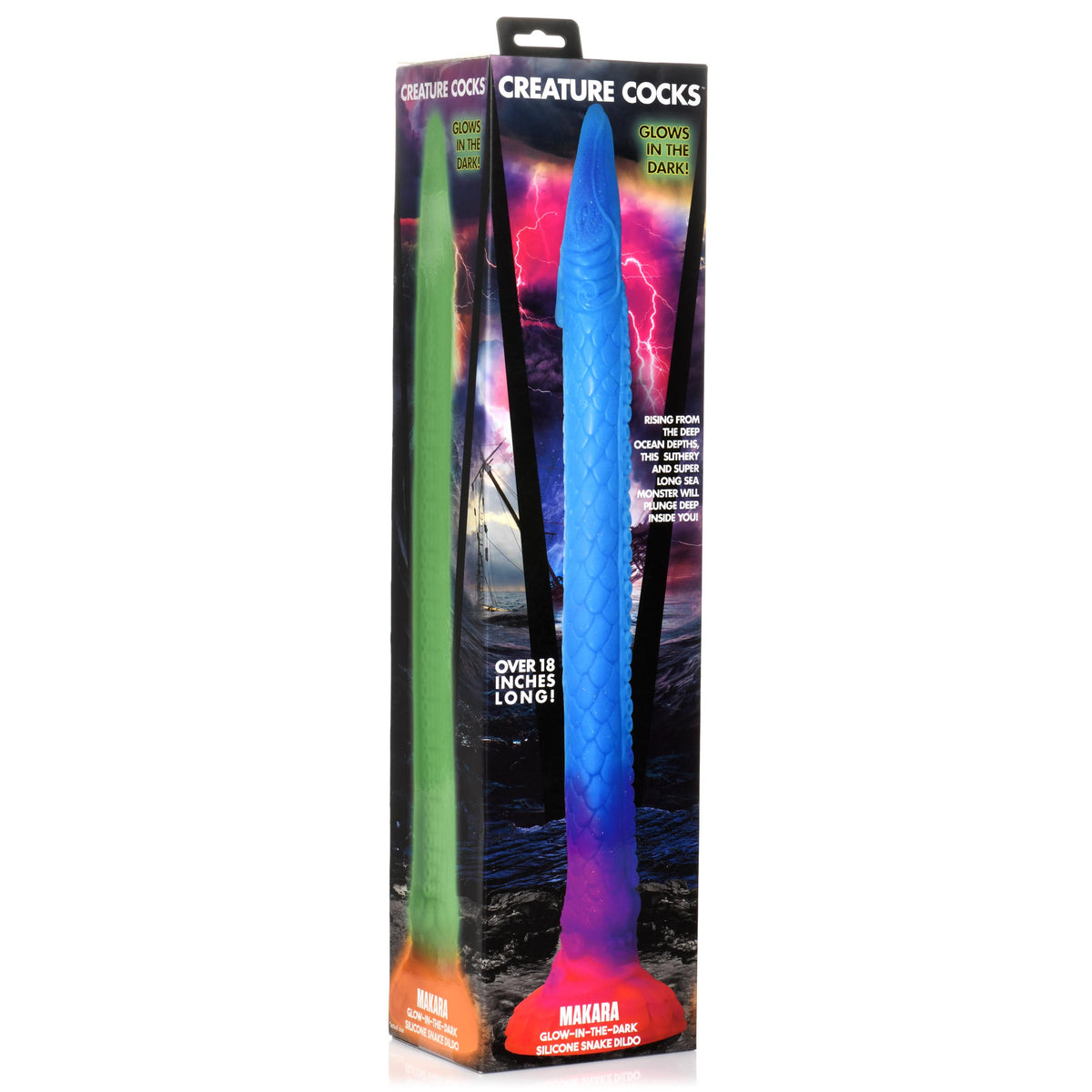 Creature Cocks Makara Glow In The Dark Snake Dildo