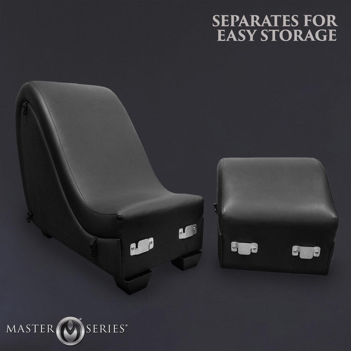 Kinky Couch Detachable Sex Chaise Lounge - Black