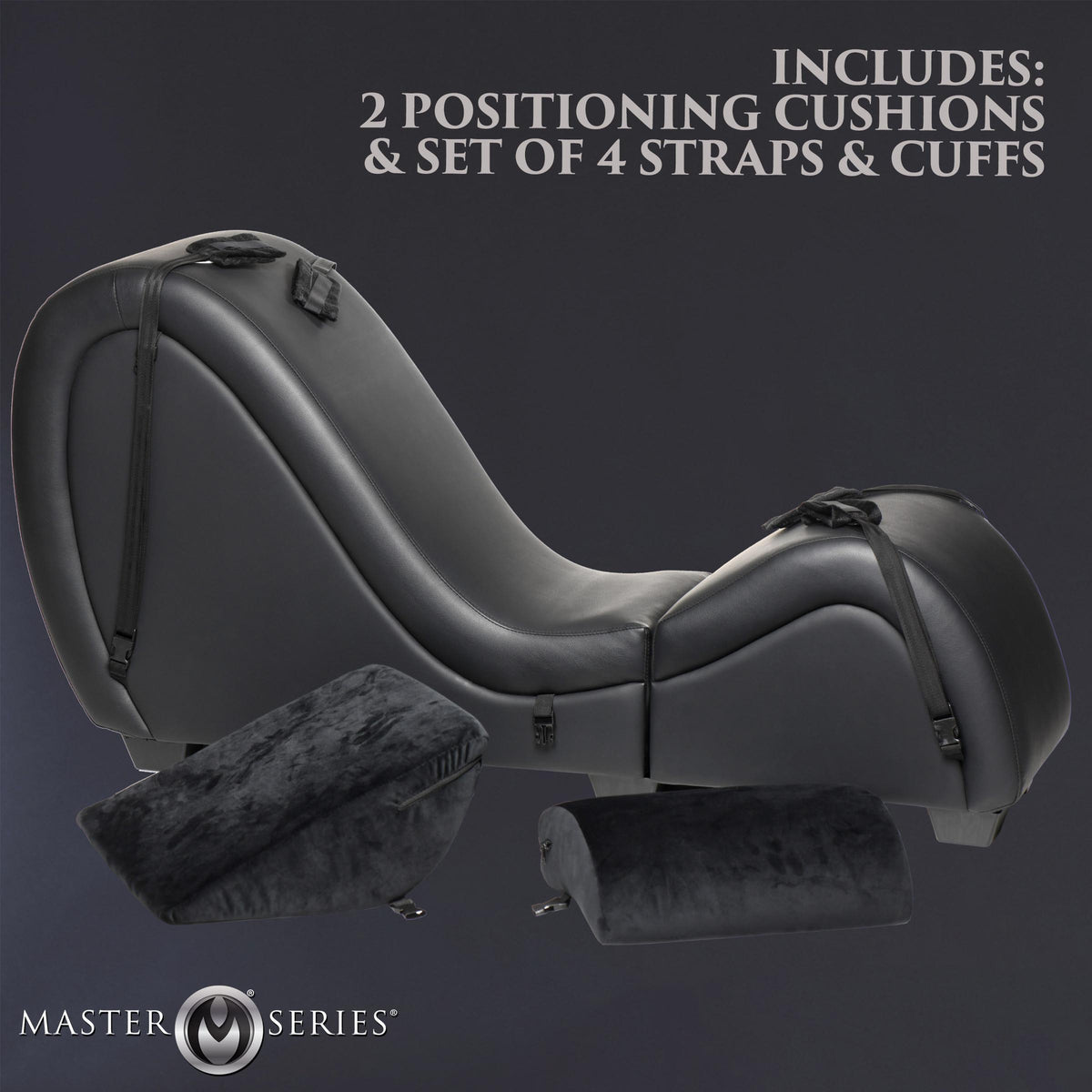 Kinky Couch Detachable Sex Chaise Lounge - Black