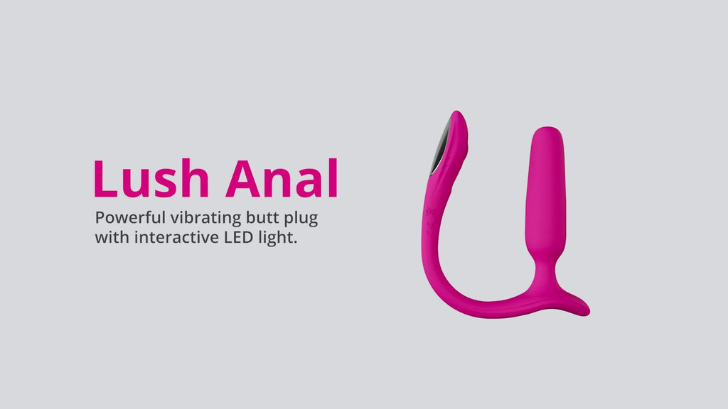 Lovense Lush Anal App-Controlled Butt Plug - Pink