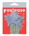 Pastease Glitter Tassle Stars - Silver O/S