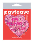 Pastease I'm Horny Heart - Pink/Red O/S