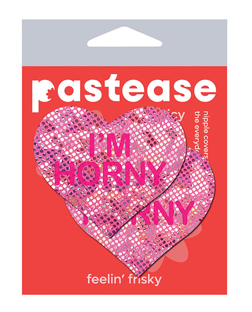 Pastease I'm Horny Heart - Pink/Red O/S