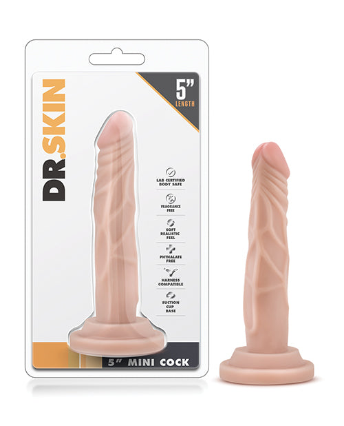 Blush Dr. Skin 5" Mini Cock - Beige