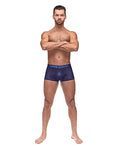 Diamond Mesh Mini Short Blue XL