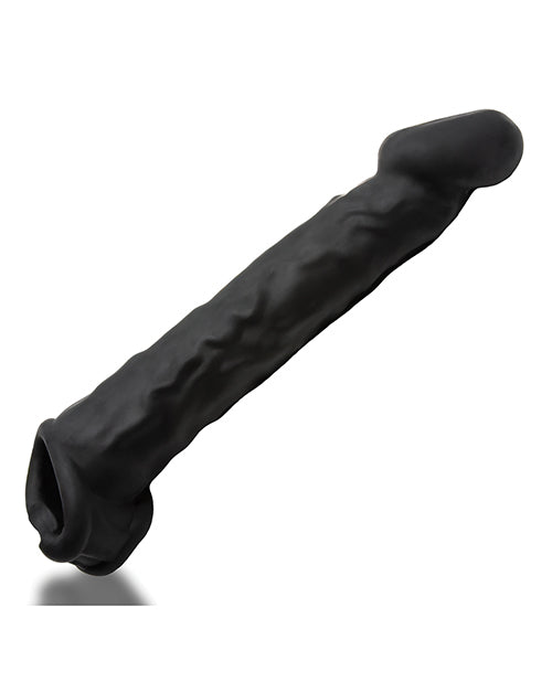 Oxballs Muscle Ripped Inner Ribbed Velvet-Smooth Cocksheath - Special Edition Black