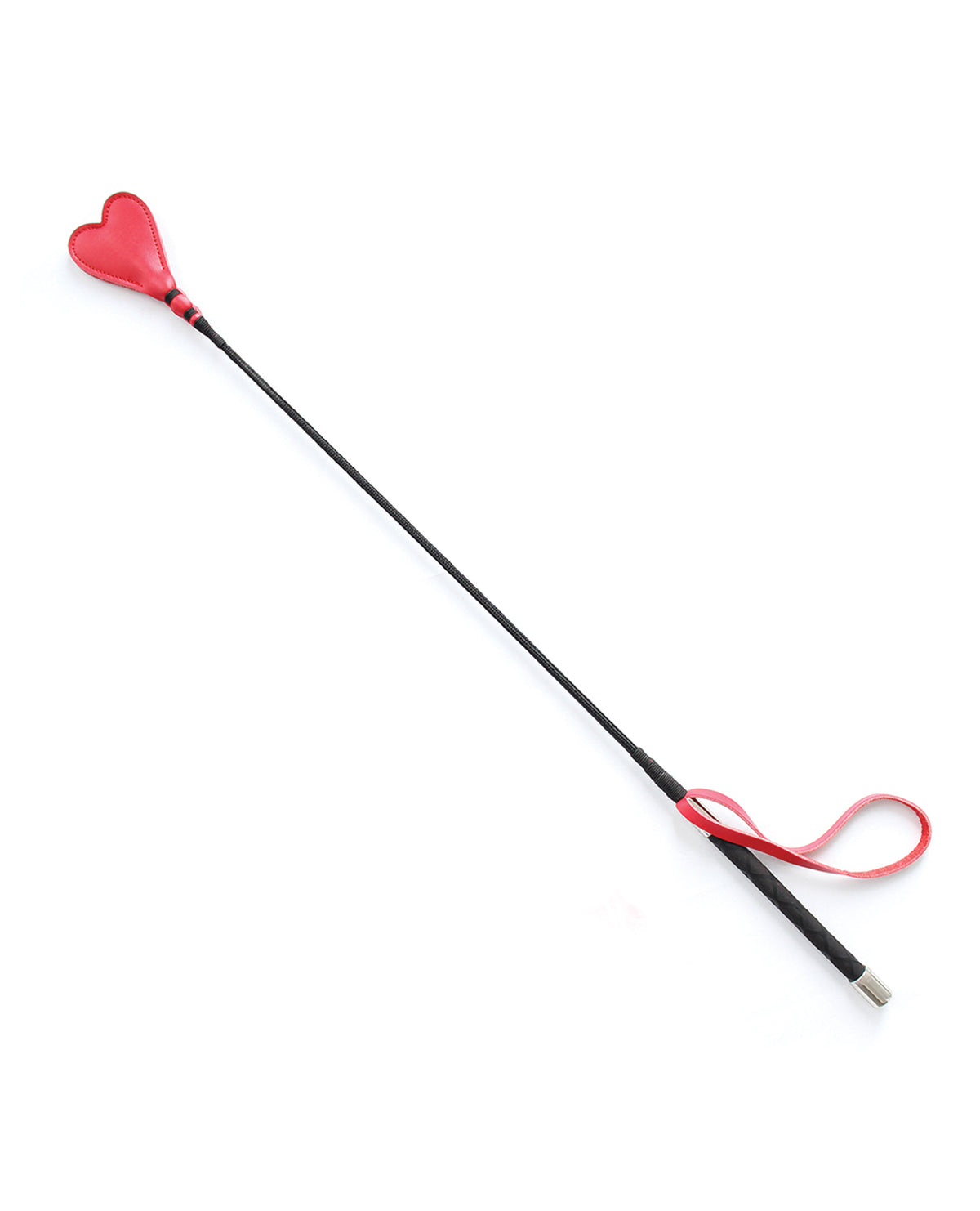 Plesur 26" Heart PVC Crop - Black/Red