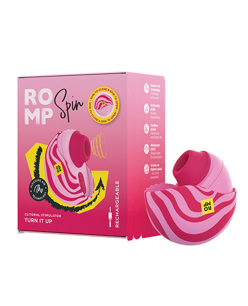 ROMP SPIN Travel Rechargeable Clitoral Stimulator - Pink