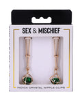 Sex & Mischief Indica Crystal Nipple Clips