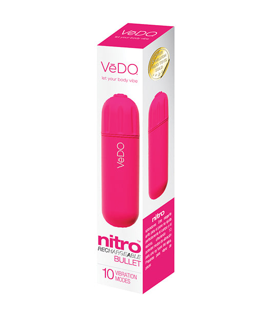 VeDO Nitro Rechargeable Bullet Vibe - Pink