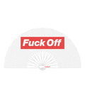 Wood Rocket Fuck Off Fan - White/Red