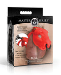 Master Series Bull Chastity Cage - Red